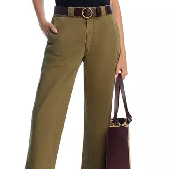 Re/Done Pants - REDONE Women's Ollie Pants | Army Green 27